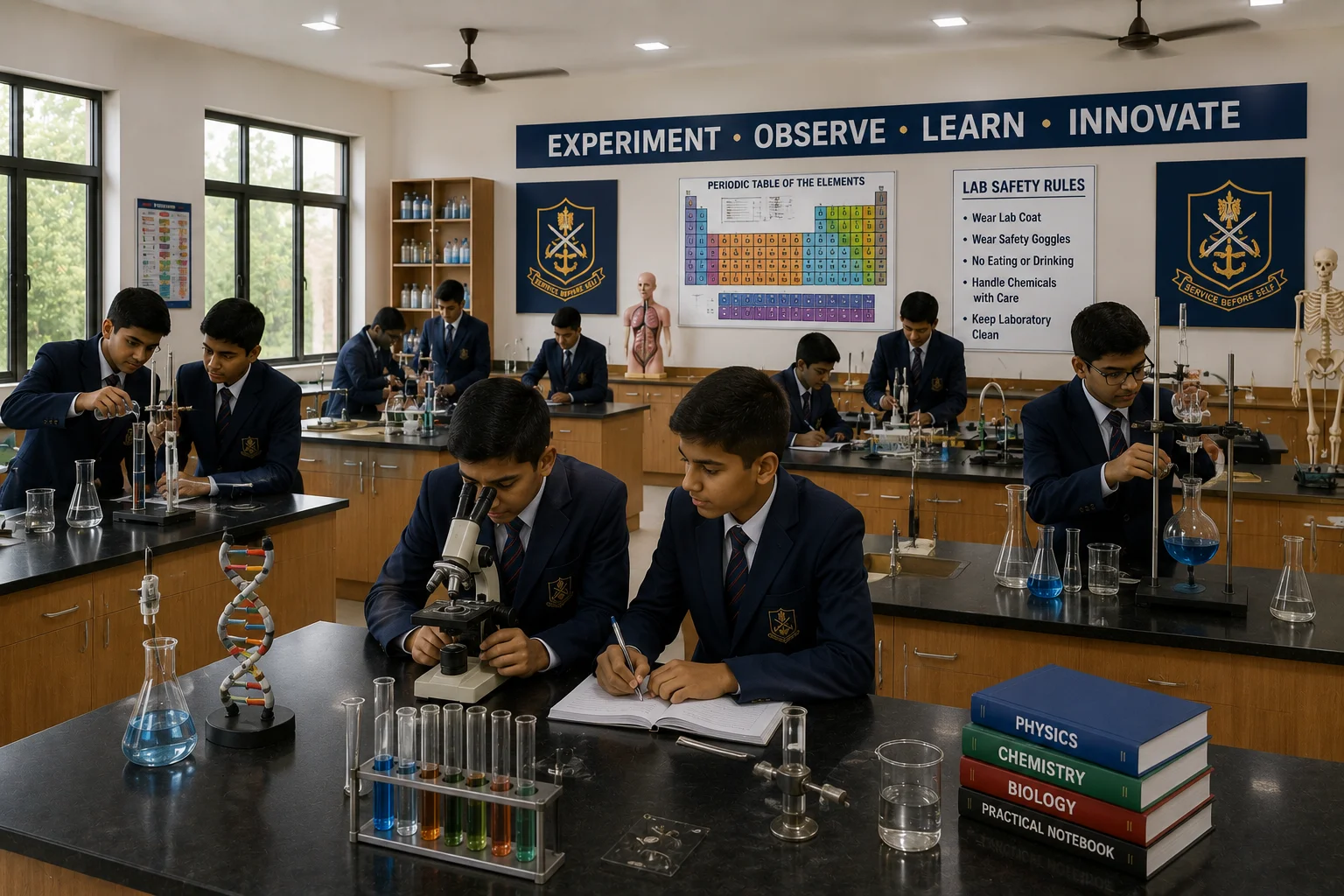 Classroom session at Sainik School Tuticorin